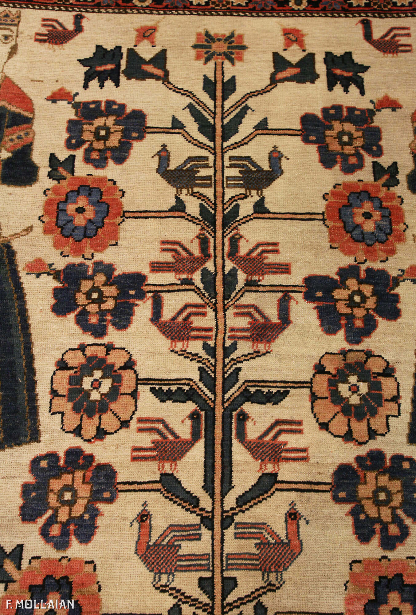 Antique Persian Pictorial Bakhtiari Rug n°:42663400